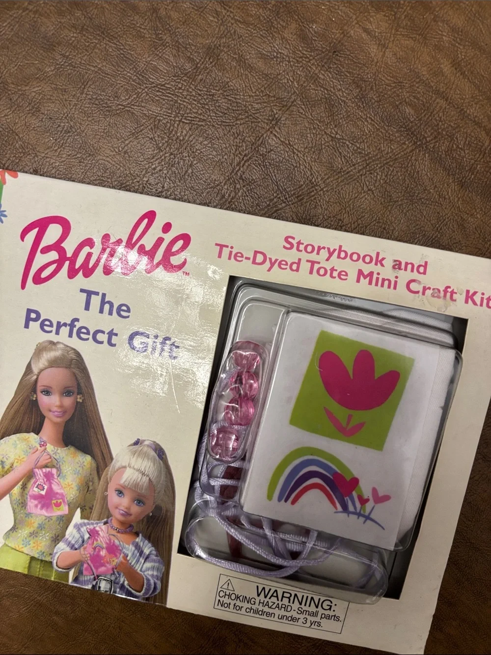 Barbie Tie-Dyed Tote Mini Craft Kit - Pink & Green Accents